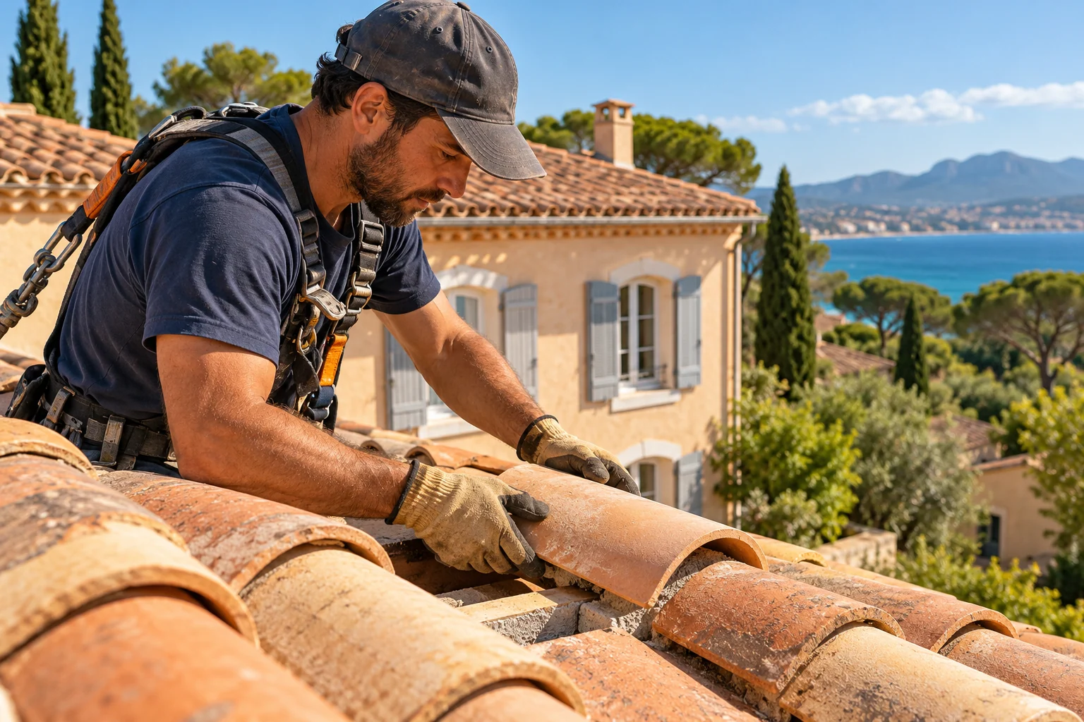 Couverture : scène de métier dans une maison provençale, illustration générée